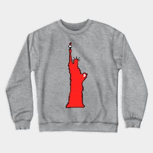 4rpixs Liberty_USA_Red Crewneck Sweatshirt